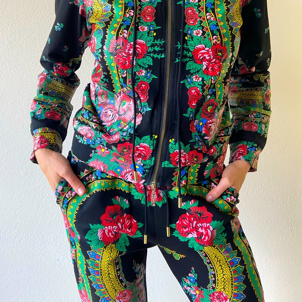 Eastern European designer suit. Colorful and unique.